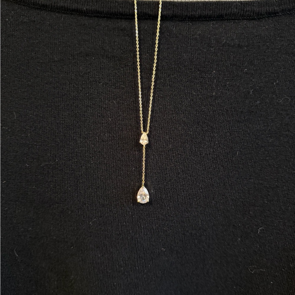 Melinda Maria Gold Necklace with Crystal Accents